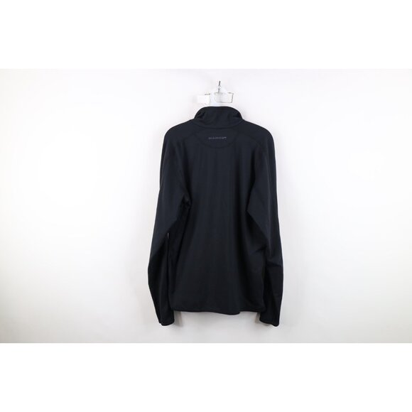 Mammut Mens Medium Spell Out Trekking Snow Half Zip Pullover Jacket Top Black - Picture 16 of 16